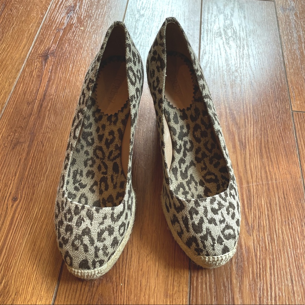 JCrew leopard print heels